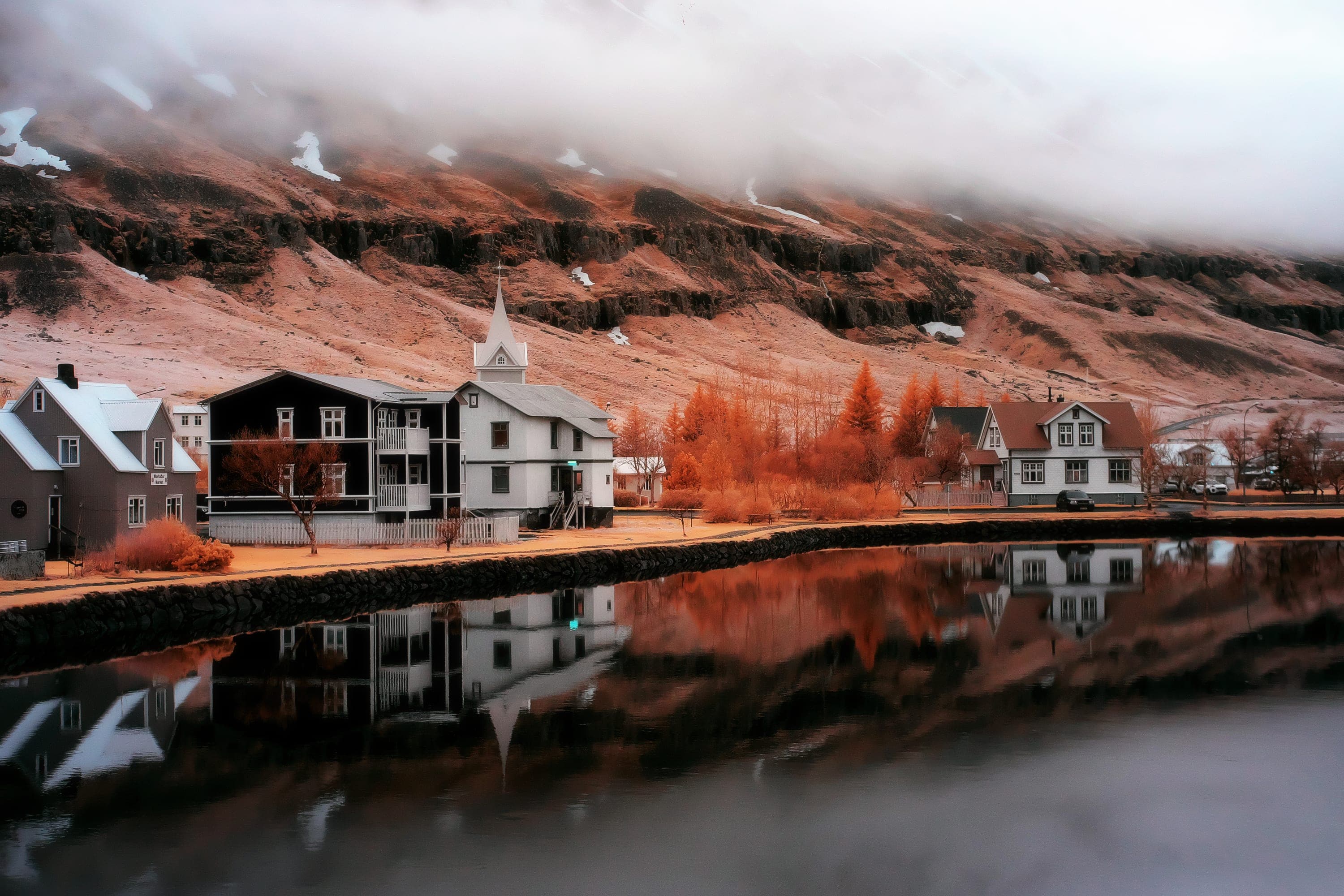 Near-infrared photograph from the Iceland series — description pending curation