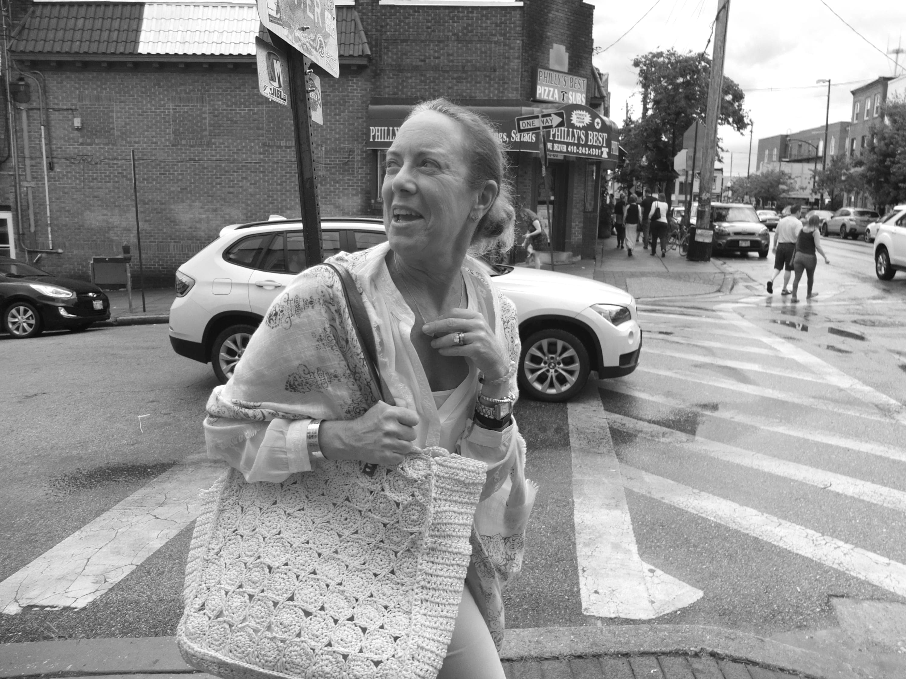 Black-and-white street photograph from the Odds & ends set — description pending curation