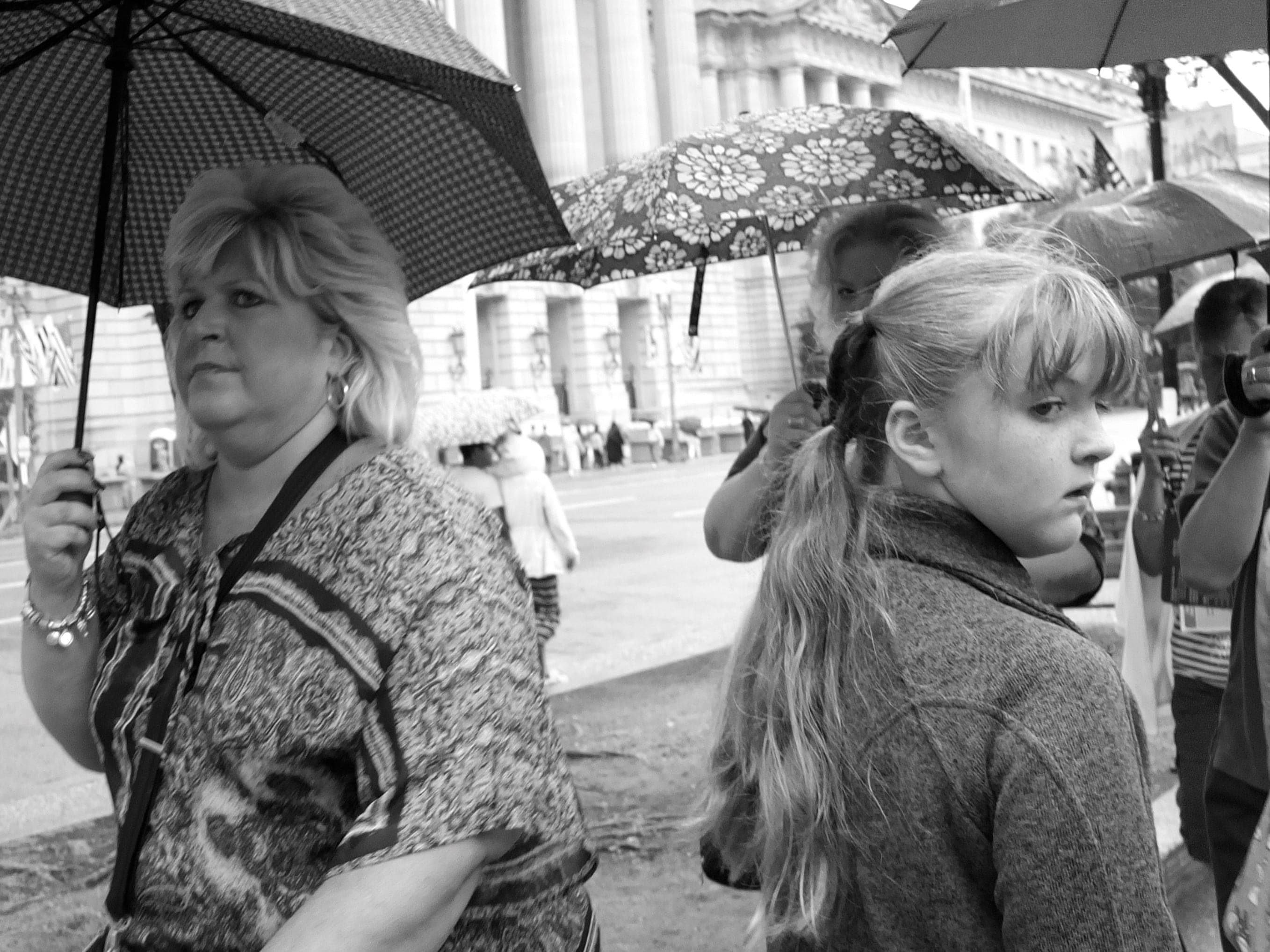Black-and-white street photograph from the Odds & ends set — description pending curation