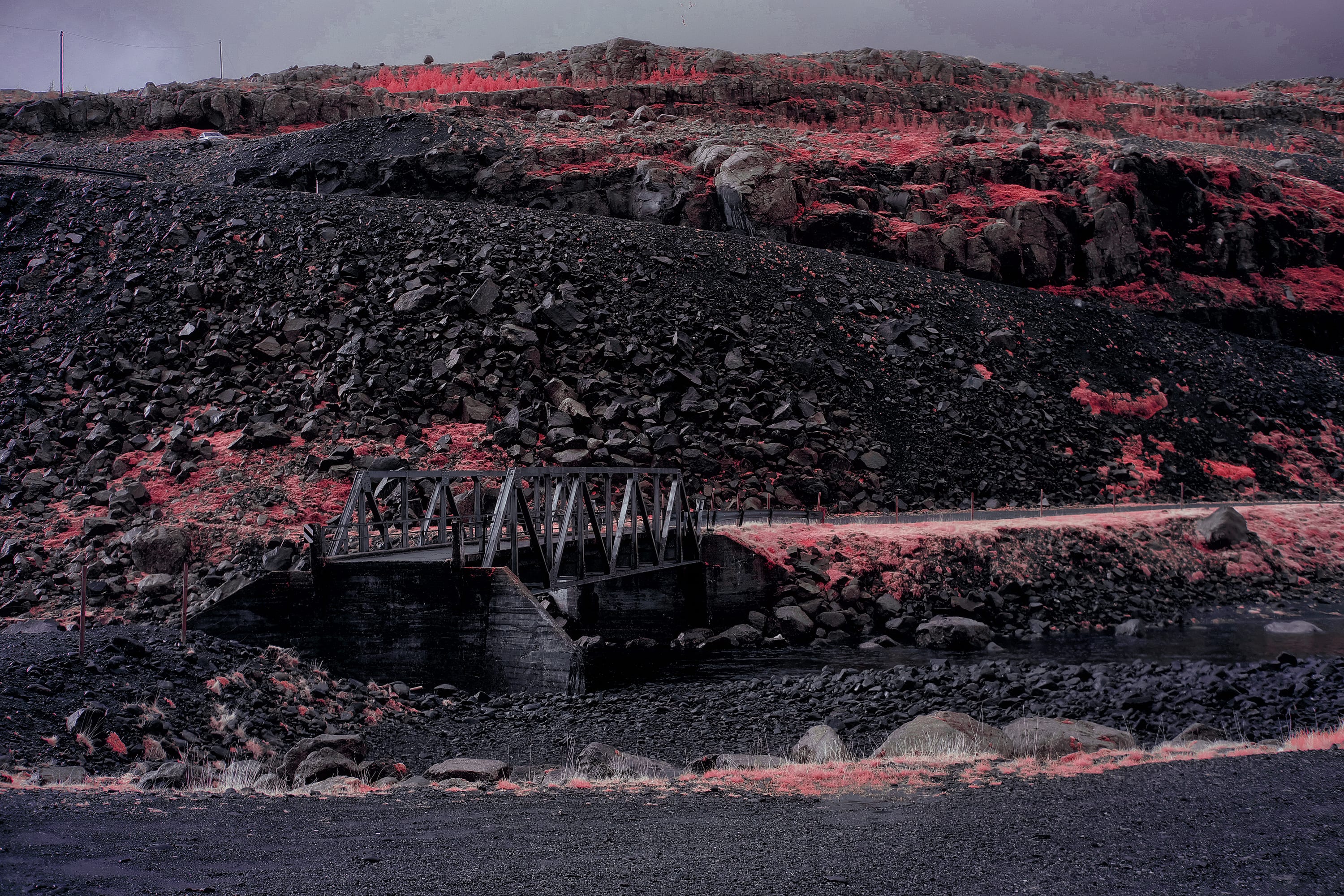 Near-infrared photograph from the Iceland series — description pending curation
