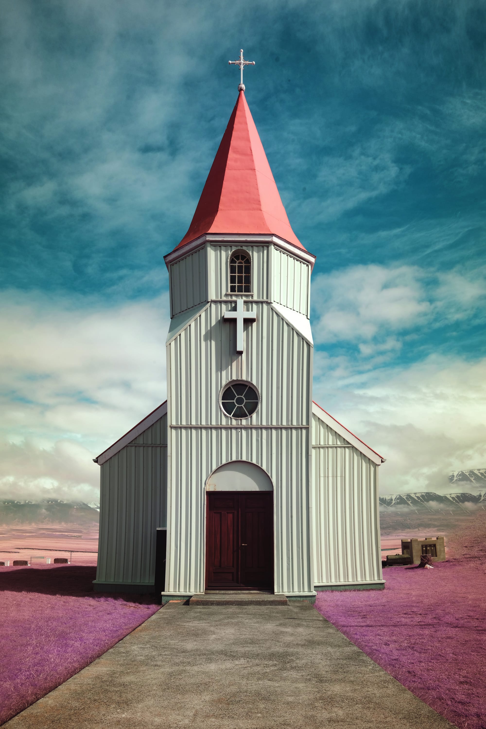 Near-infrared photograph from the Iceland series — description pending curation