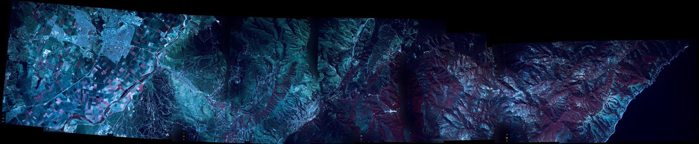 Salinas Valley — color infrared survey composite