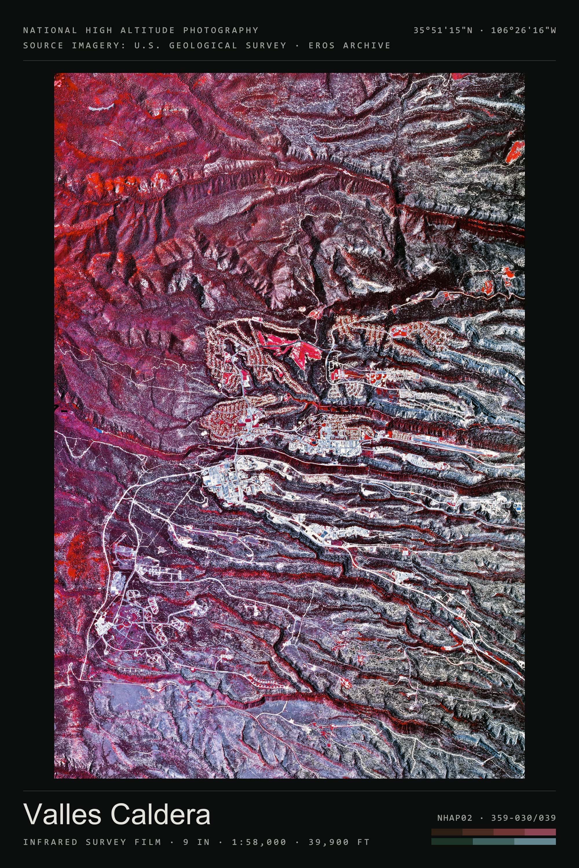 Valles Caldera Roll 377 · Poster — portrait · 3:2, titled sheet