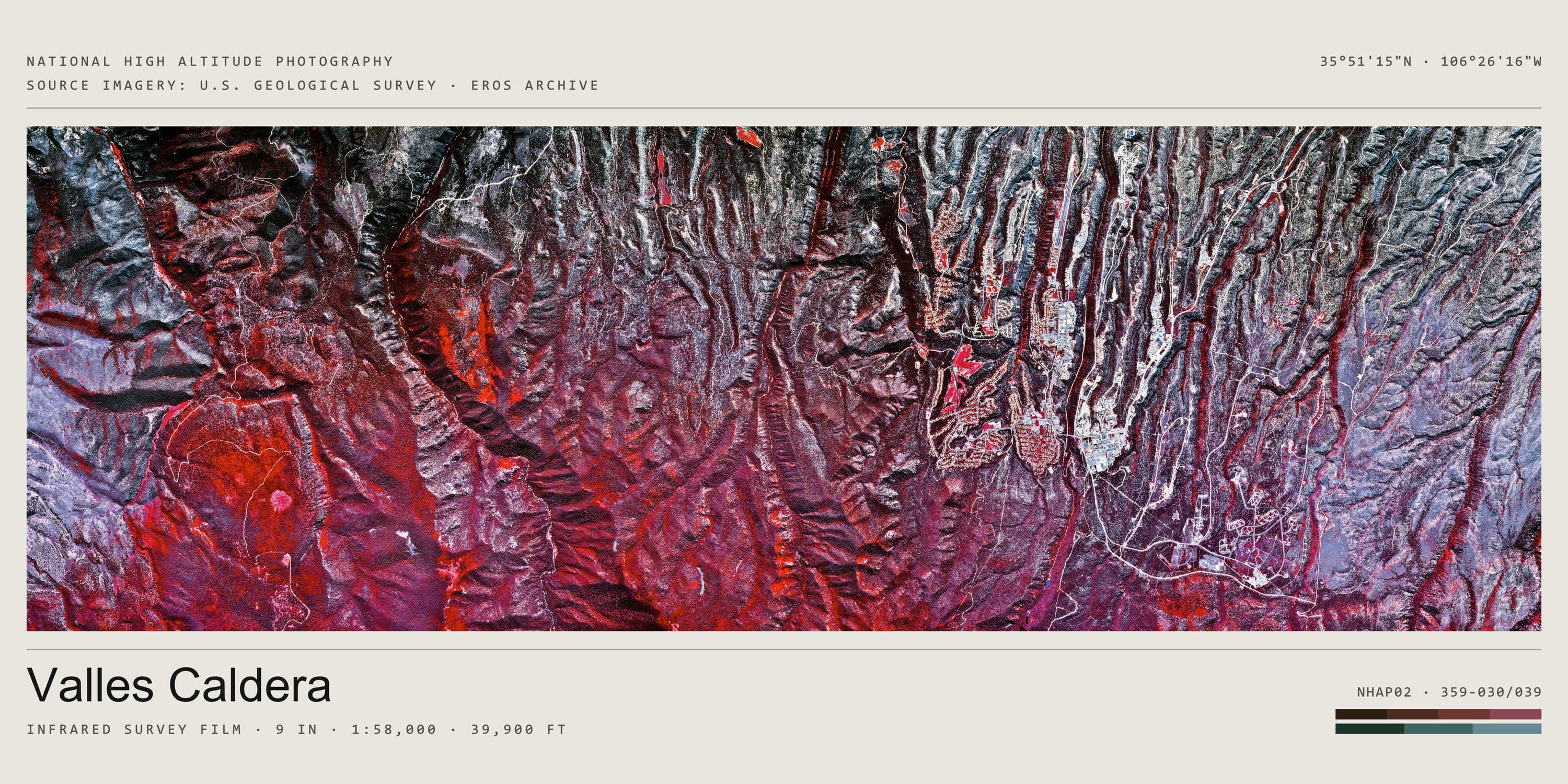 Valles Caldera — roll 377, panorama · 3:1 · i, titled print