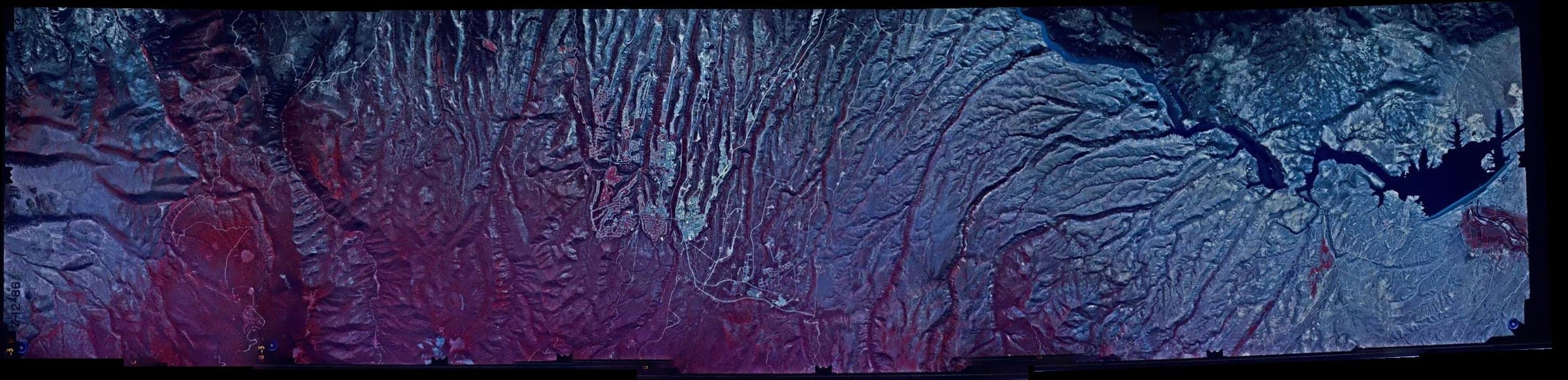 Valles Caldera — Roll 377, frames 030–039, contact strip