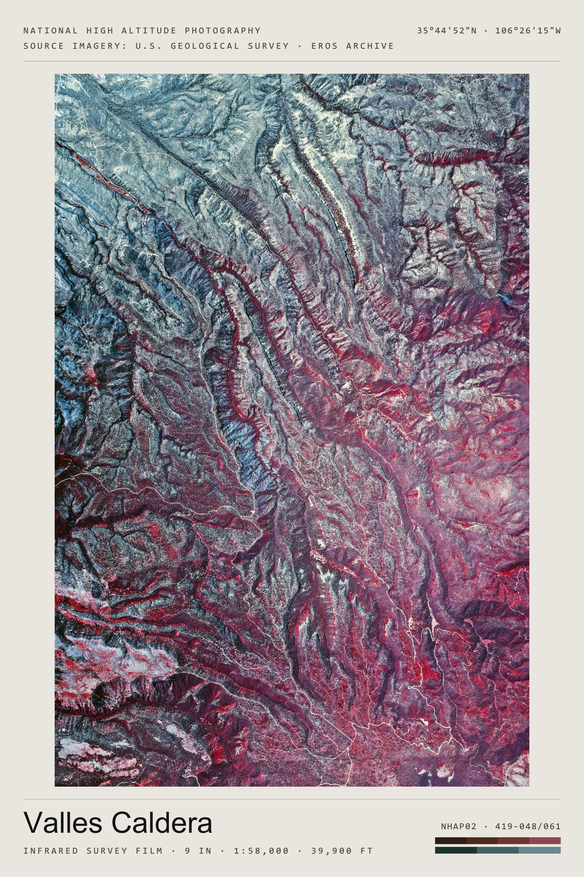 Valles Caldera — roll 419 · ver. i, portrait · 3:2 · i, titled print