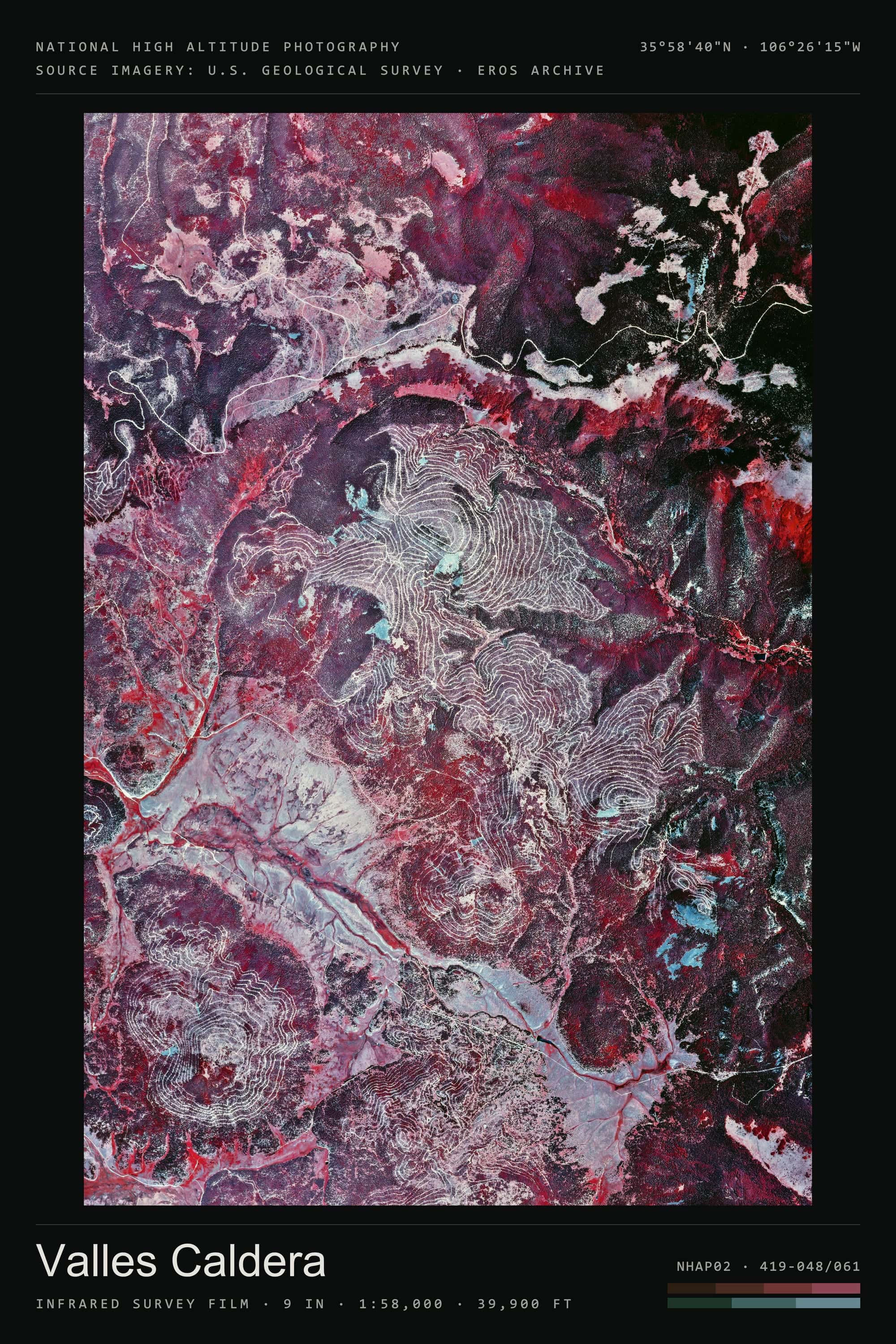 Valles Caldera Roll 419 · Ver. II · Poster — portrait · 3:2 · ii, titled sheet