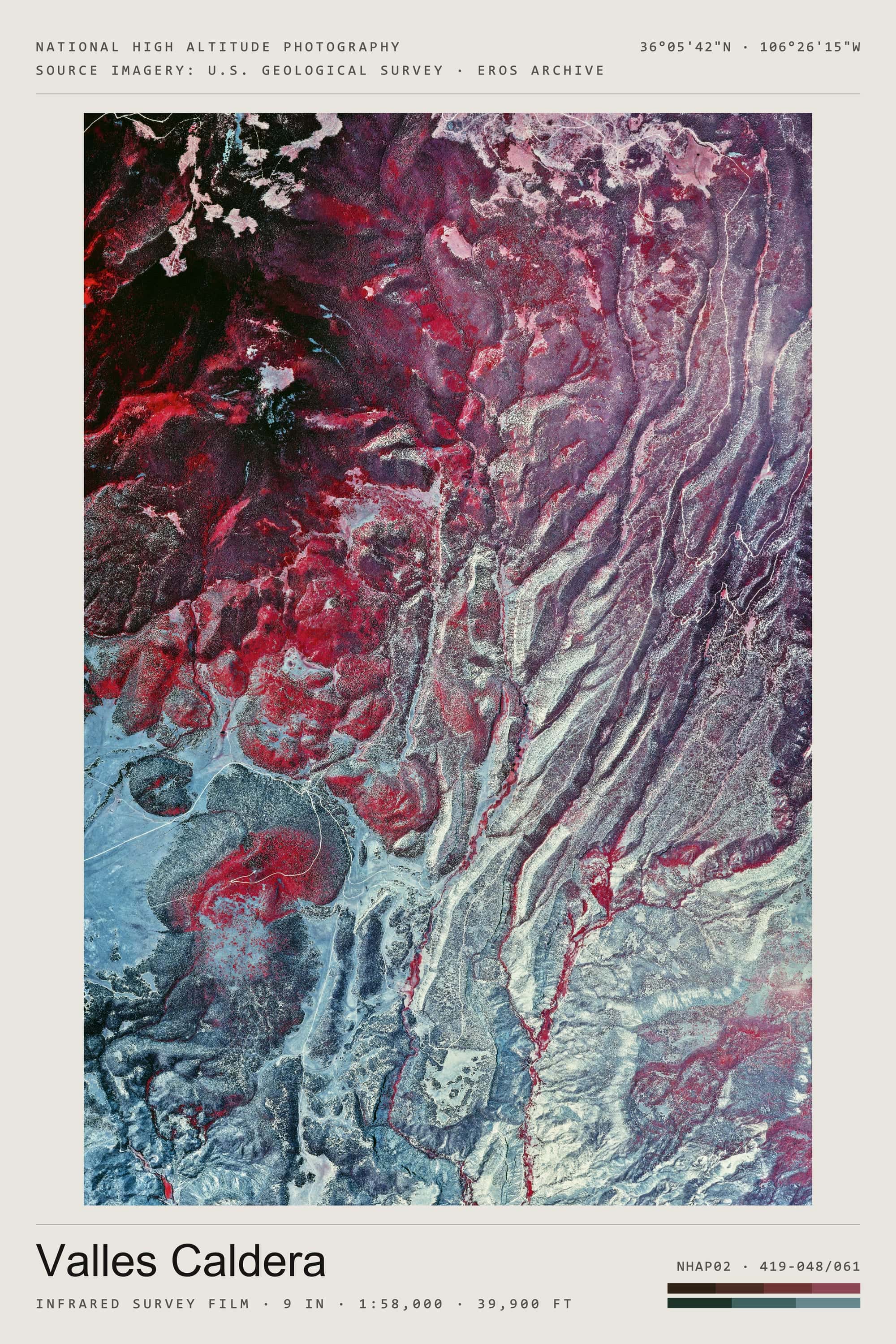 Valles Caldera Roll 419 · Ver. III · Poster — portrait · 3:2 · iii, titled sheet