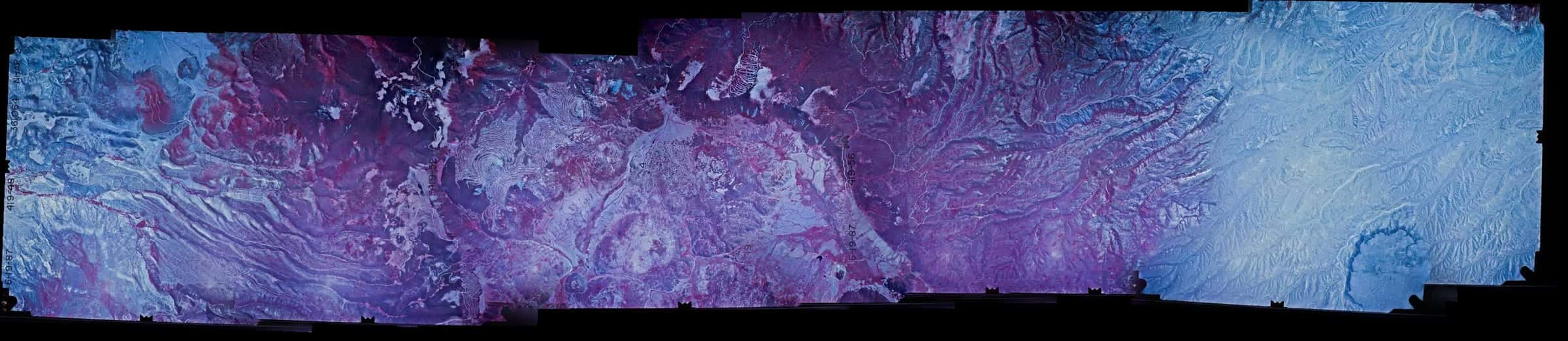 Valles Caldera — Roll 419, frames 048–061, contact strip