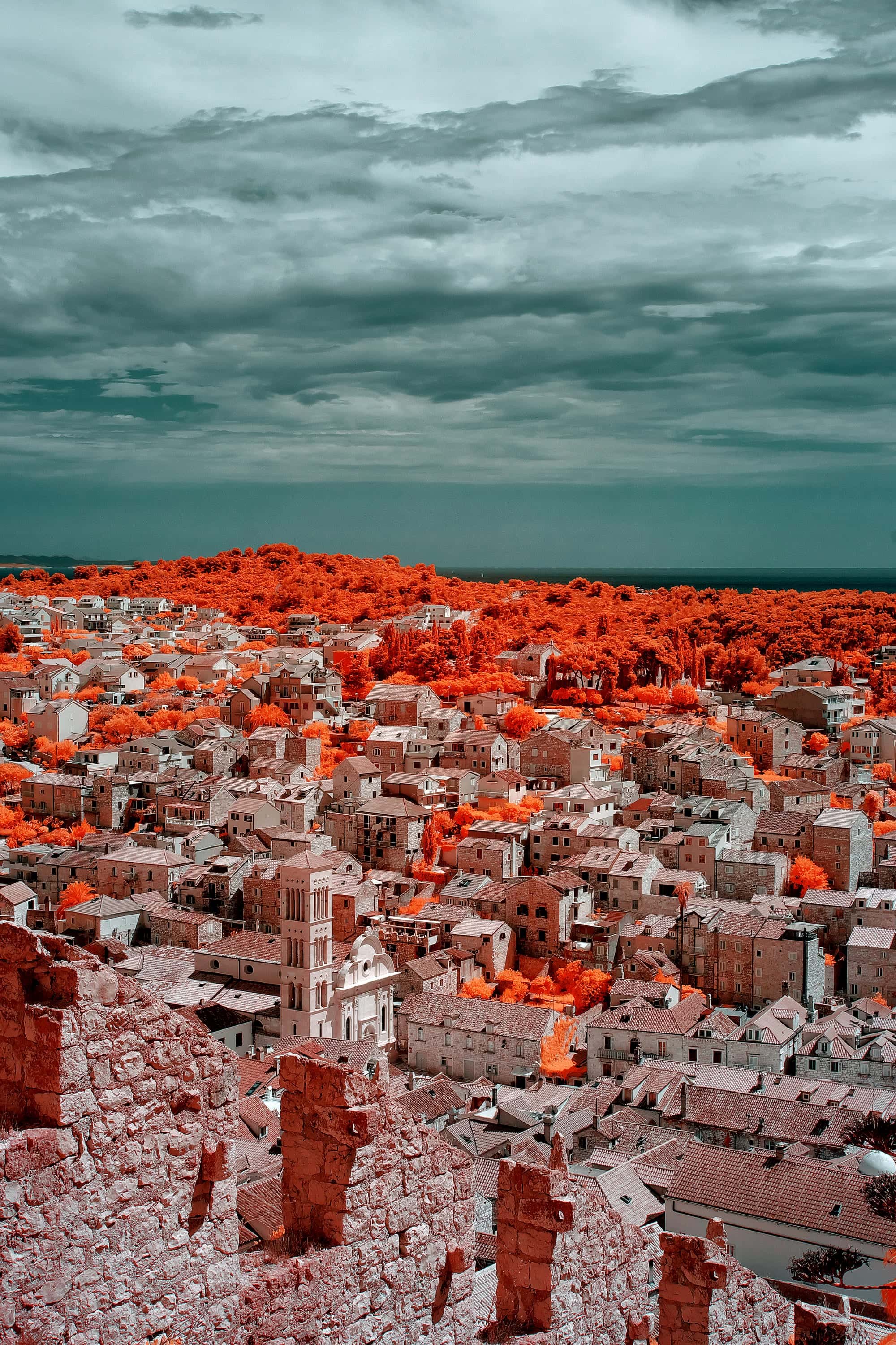 Near-infrared photograph from the Croatia series