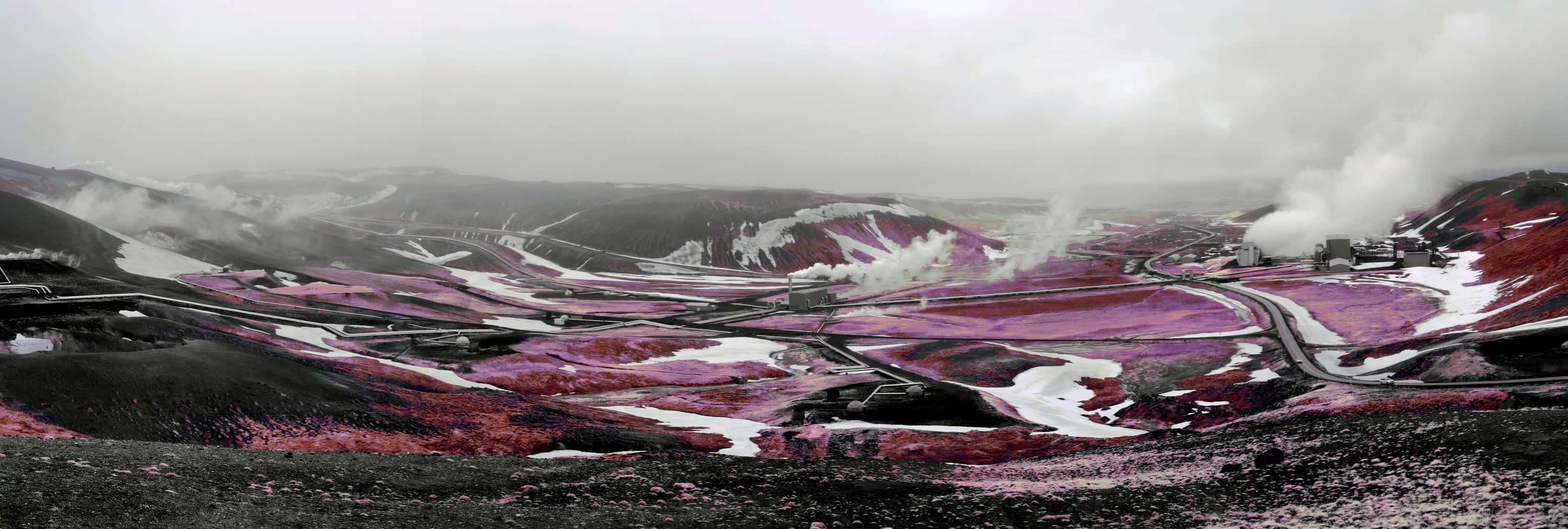 Near-infrared photograph from the Iceland series