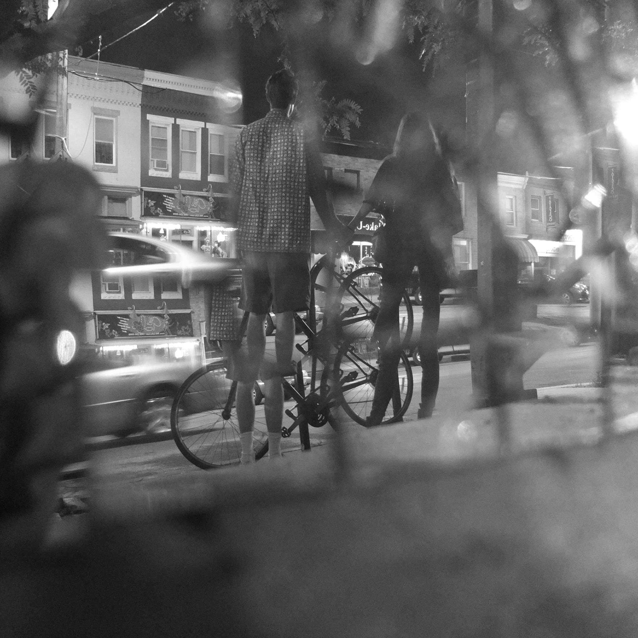 Black-and-white street photograph from the Odds & ends set — description pending curation