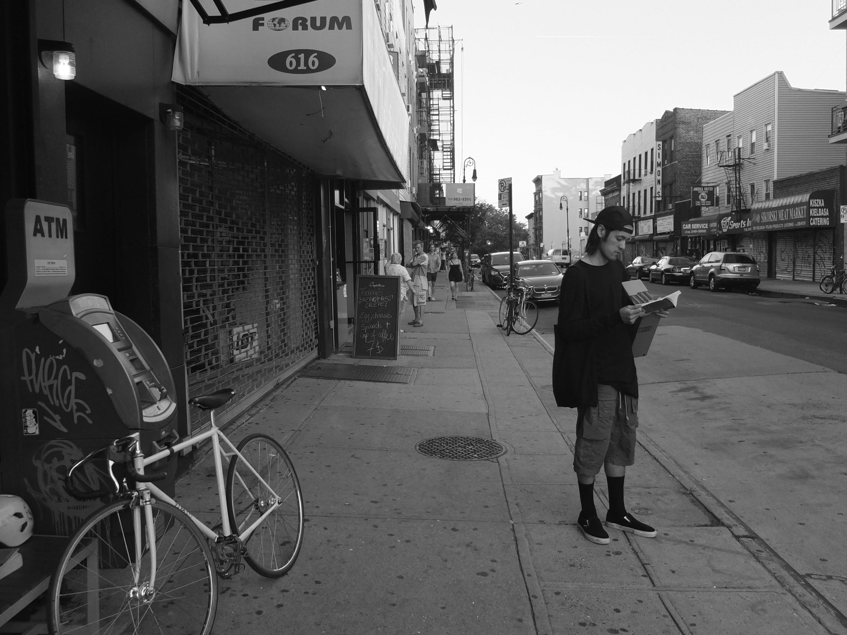 Black-and-white street photograph from the Odds & ends set — description pending curation