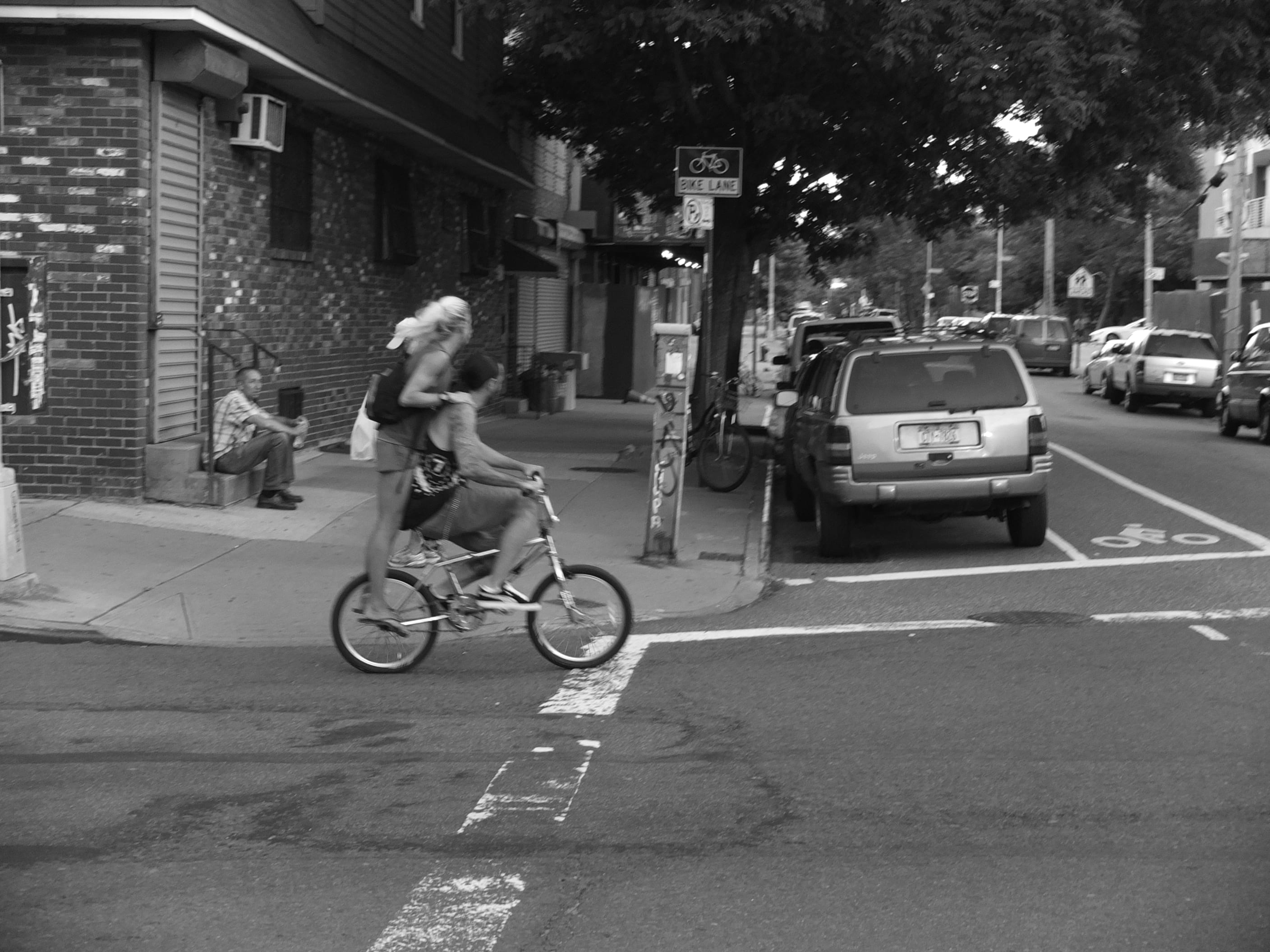 Black-and-white street photograph from the Odds & ends set — description pending curation